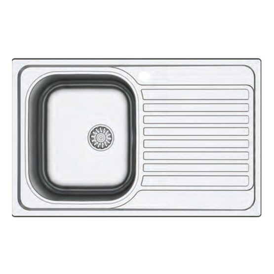 Fregadero de acero inoxidable Genova 790 de Reginox, 790 x 500 mm