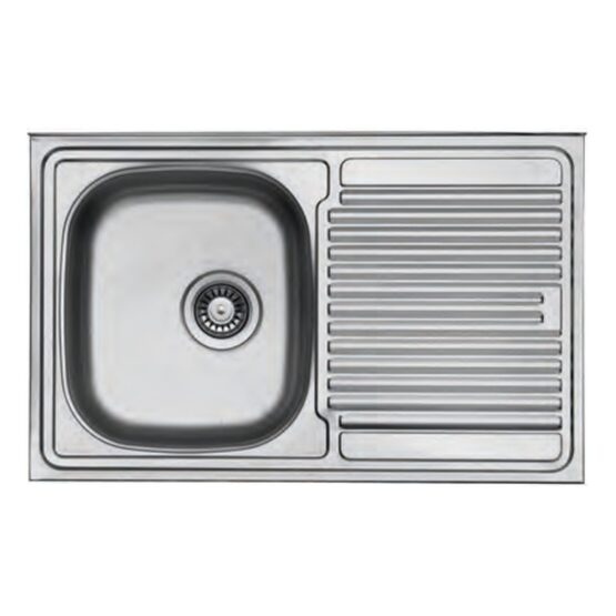 Fregadero de acero inoxidable Genova 800 de Reginox, 800 x 500 mm