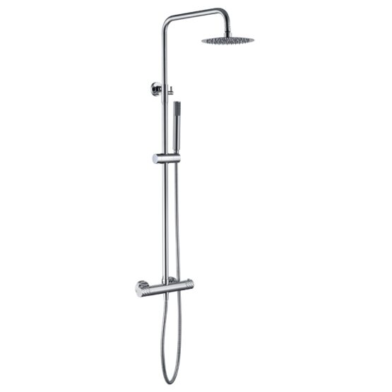 Columna de ducha termostática Bless en acabado cromo