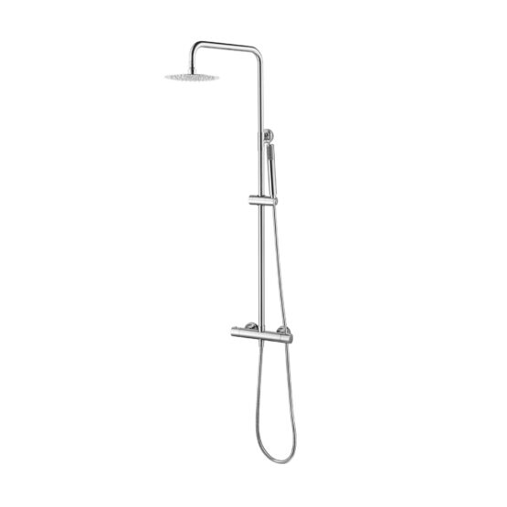 Columna de ducha termostática Monza en acabado cromo