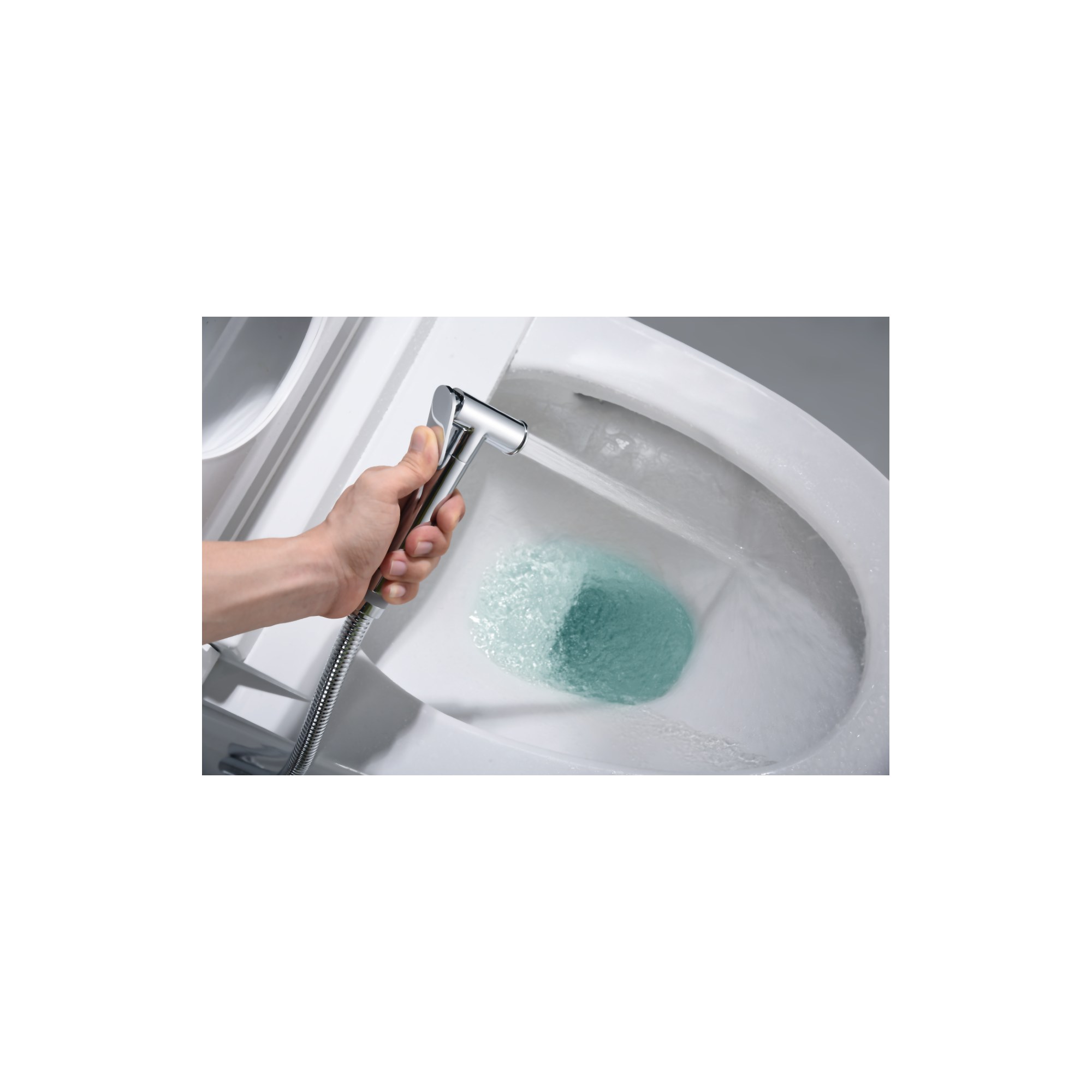 Ducha higiénica empotrada Génova 3 Ducha higiénica empotrada Génova en acabado cromo