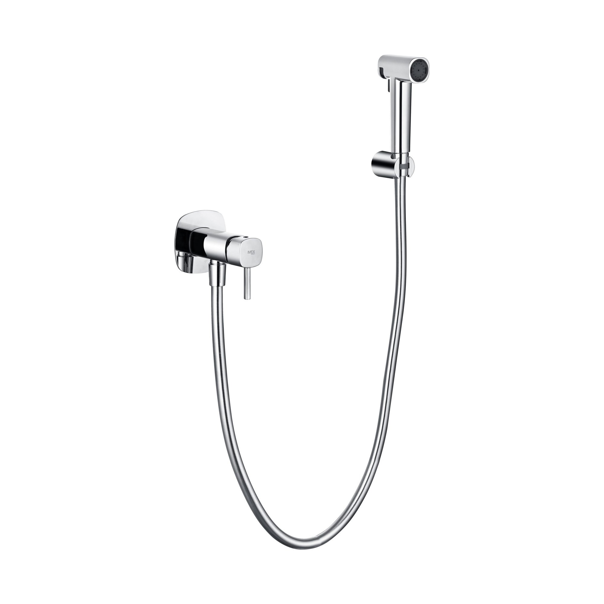 Ducha higiénica empotrada Toscana 1 Ducha higiénica empotrada Toscana en acabado cromo