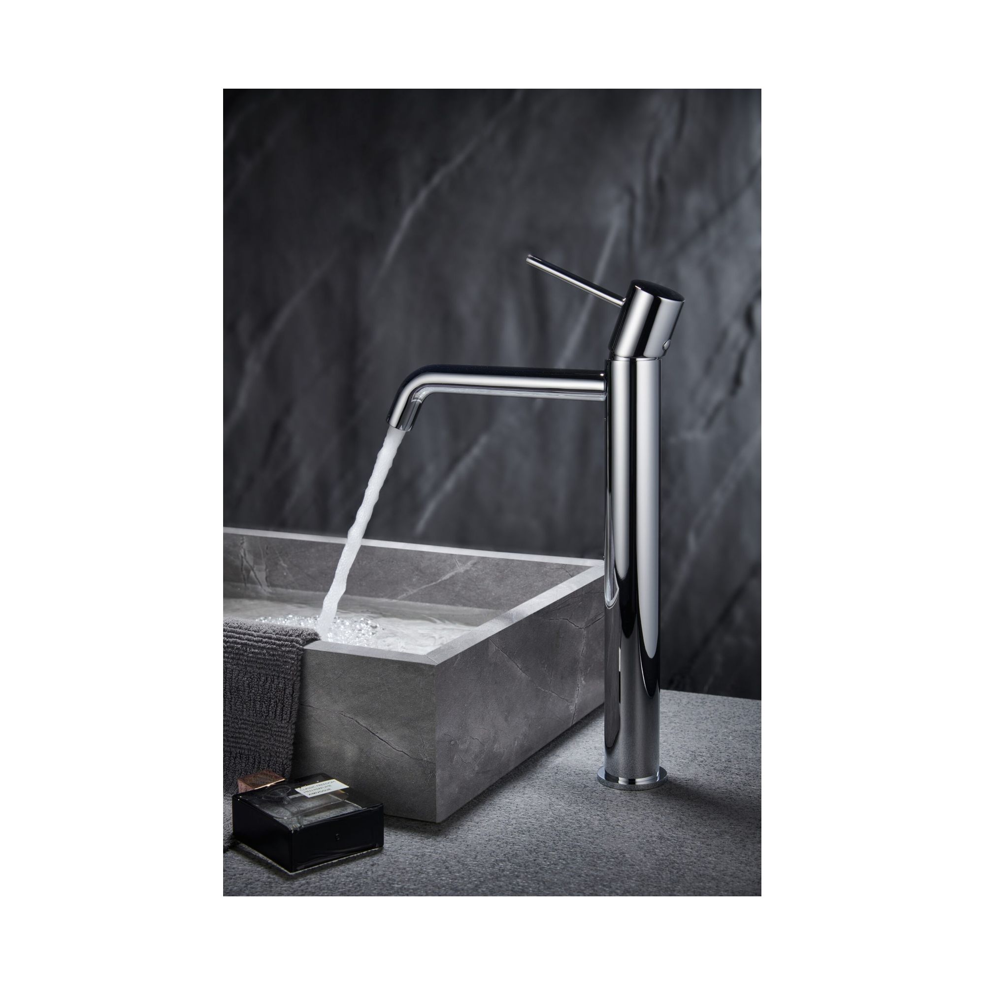 Grifo de lavabo alto monomando Monza 2 Grifo de lavabo alto monomando Monza en acabado cromo