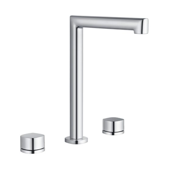 Grifo de lavabo bimando caño alto Toscana en acabado cromo