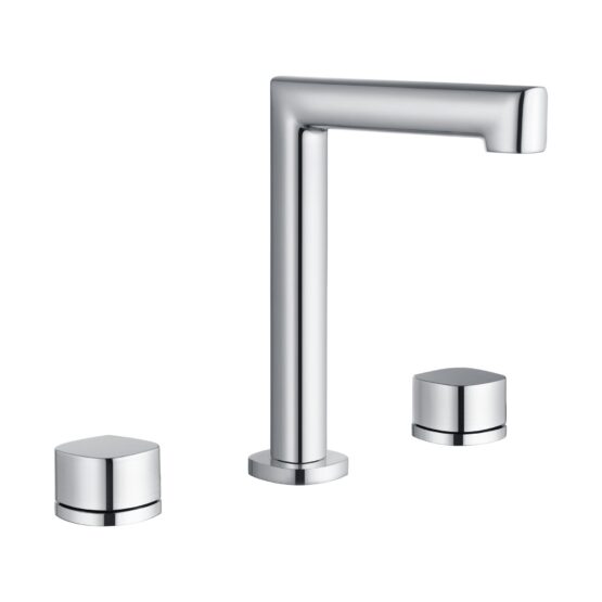 Grifo de lavabo bimando Toscana en acabado cromo