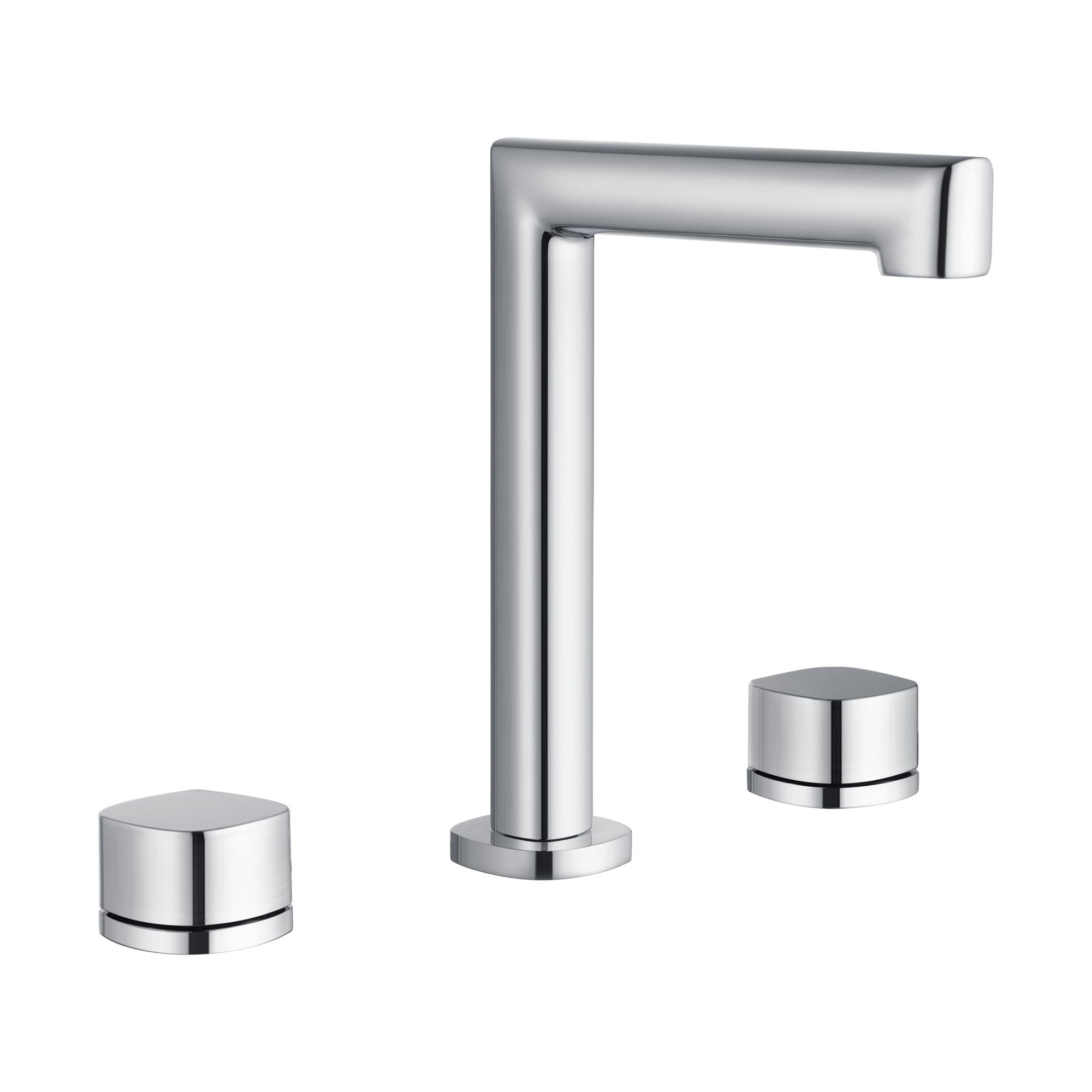 Grifo de lavabo bimando Toscana 1 Grifo de lavabo bimando Toscana en acabado cromo