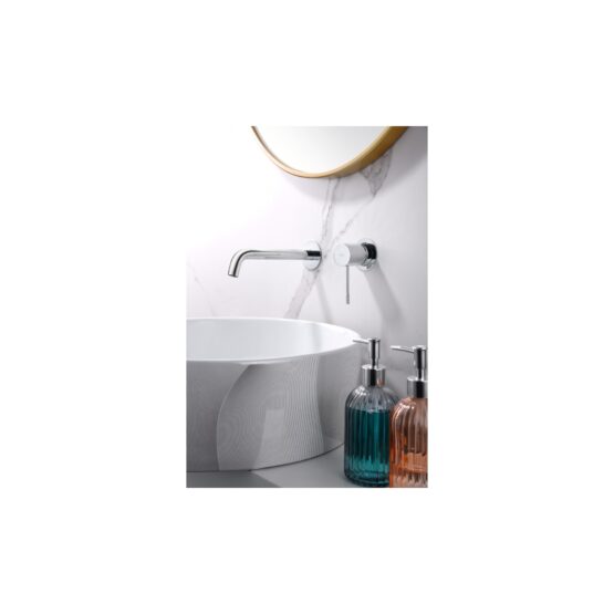 Grifo de lavabo empotrado monomando Génova en acabado cromo