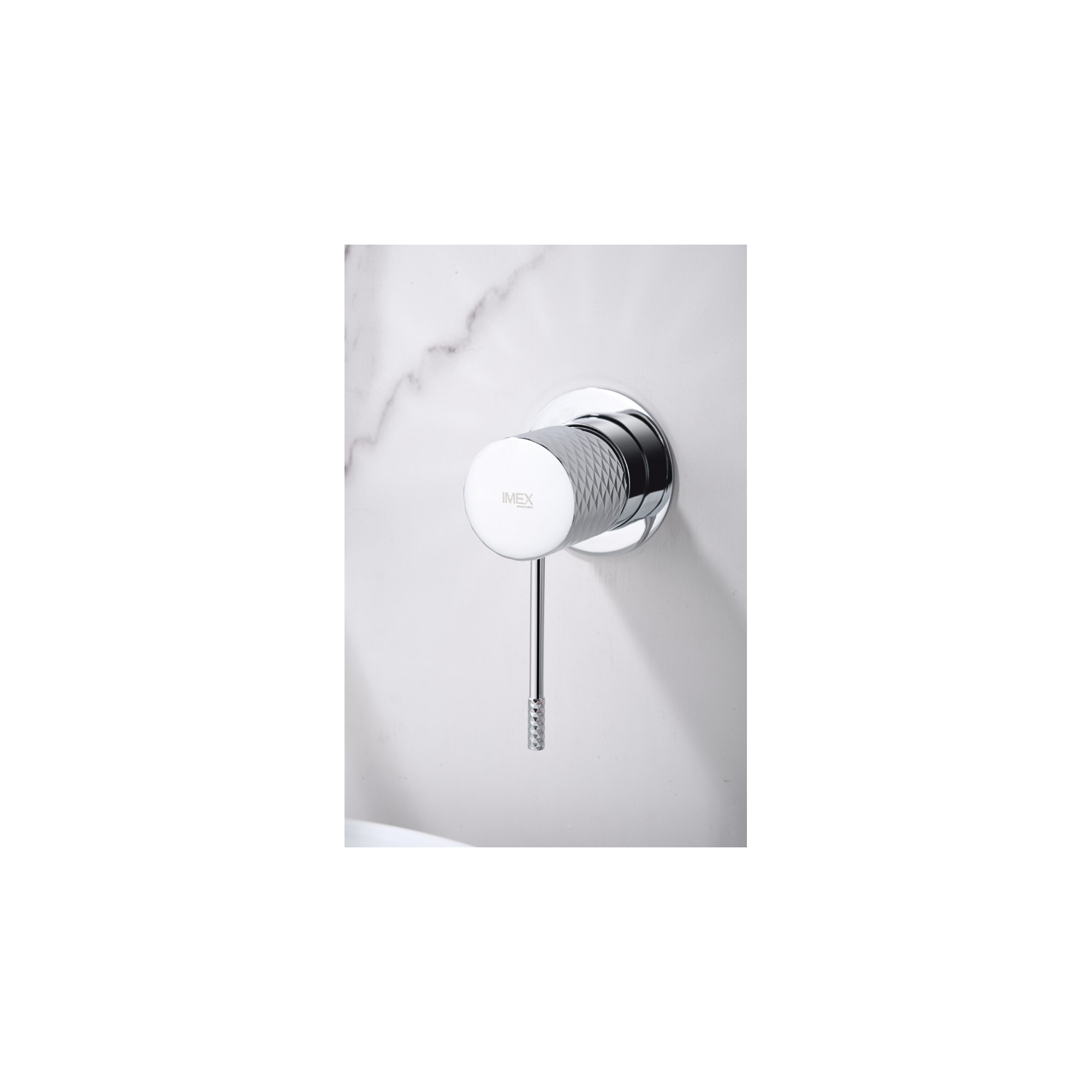 Grifo de lavabo empotrado monomando Génova 2 Grifo de lavabo empotrado monomando Génova en acabado cromo