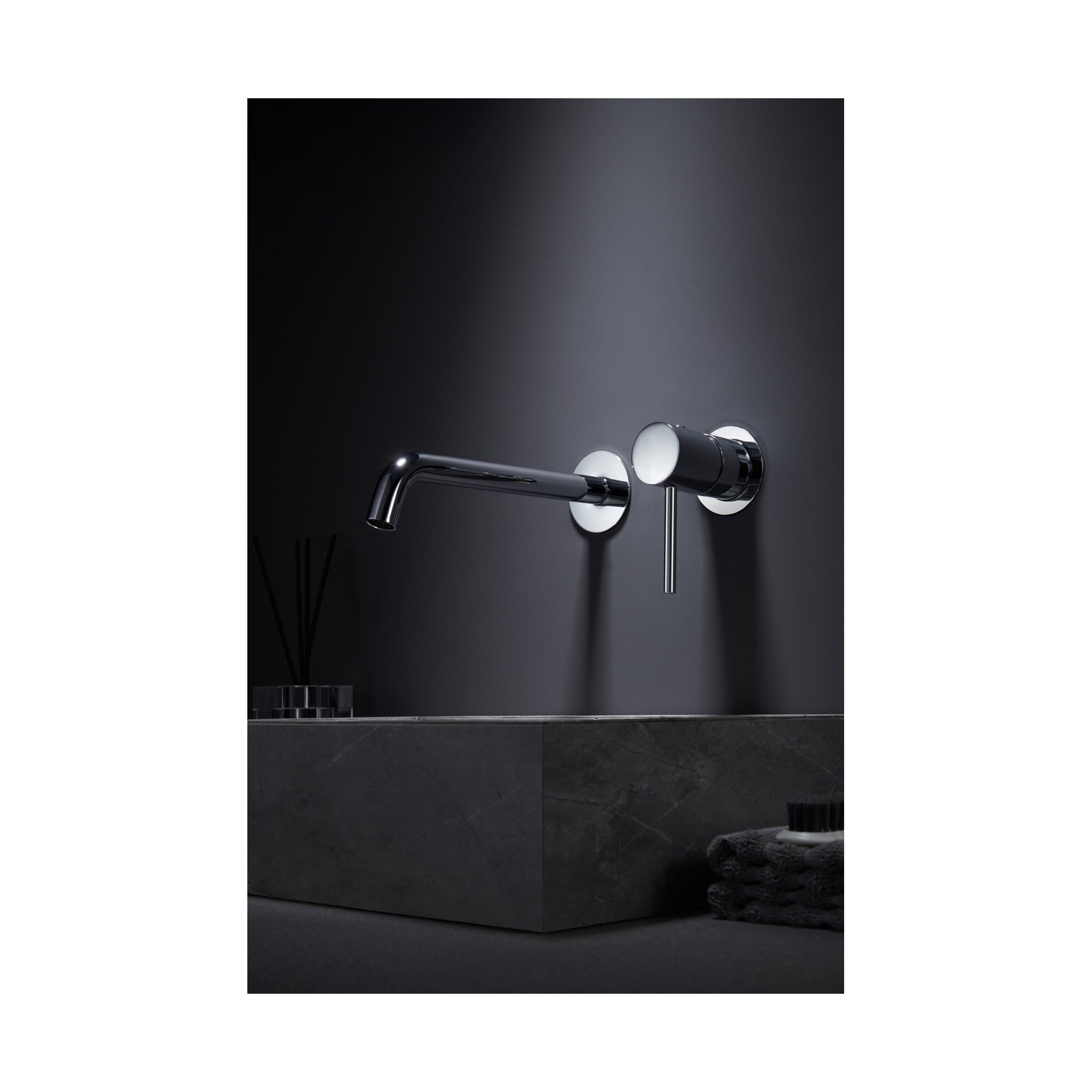 Grifo de lavabo empotrado monomando Monza 2 Grifo de lavabo empotrado monomando Monza en acabado cromo