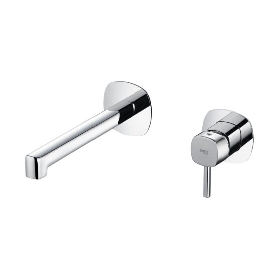 Grifo de lavabo empotrado monomando Toscana en acabado cromo