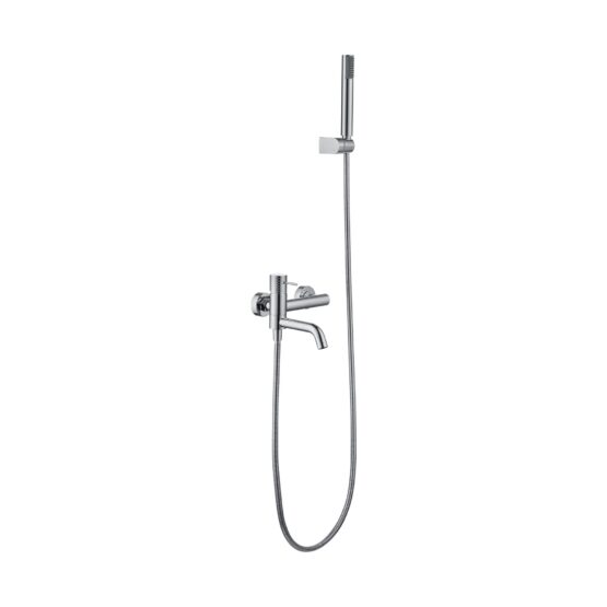 Grifo monomando de bañera y ducha Génova en acabado cromo